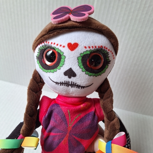 Normita Sugar Skull Plush Doll 12.5" Day of the Dead - Picture 4 of 7